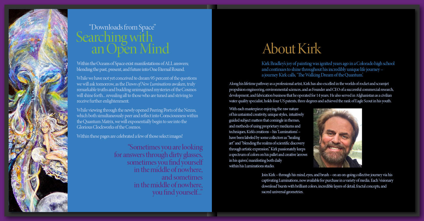 ‘Manifestation Envisioned – The Art of Kirk Bradley’ Hardcover Gallery Book